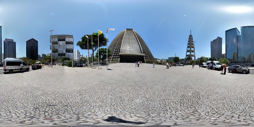 Panorâmica esférica da Catedral de São Sebastião no RJ